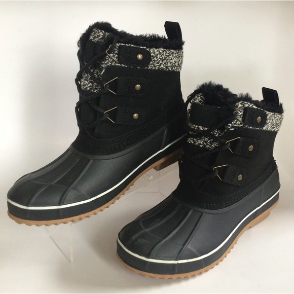 NEW KHOMBU Women's Keri Faux Fur-Lined Duck Boots (Size 7) - Picture 8 of 11